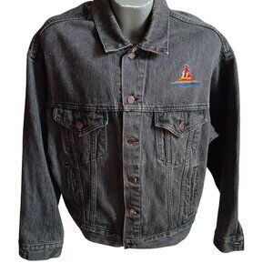 Men's 2XL Vintage Jean Jacket 1990's Hollywood Pictures Embroidered Disney Denim